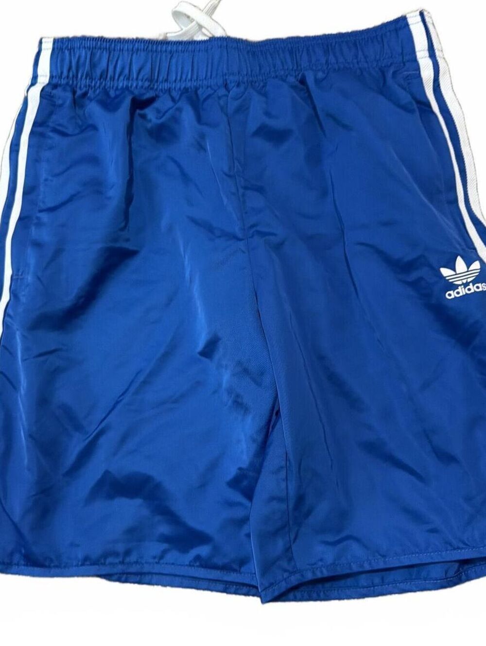 Adidas Blue Woven Track Shorts - Boys Large